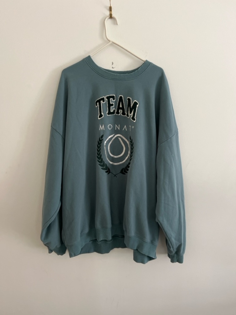 Team MONAT Logo Sweatshirt in Dusty Teal - Picture 2 of 3